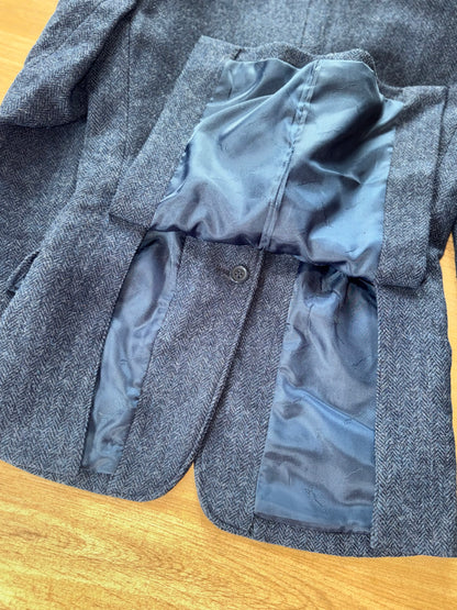 Shires Malvern Navy Tweed Show Jacket Junior Unisex 30” Showing Horse Riding #397