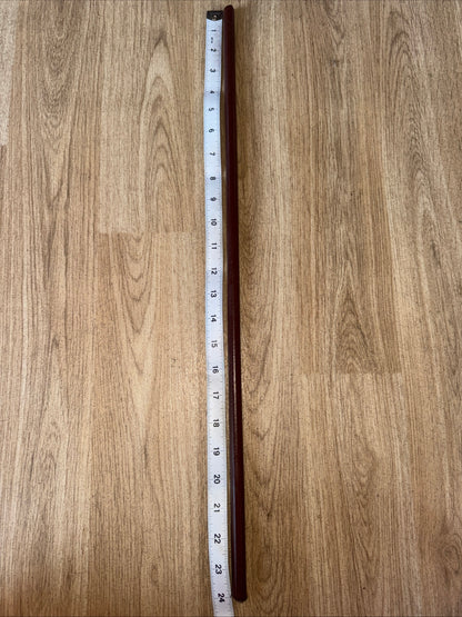 Brown Leather Show Cane 24” Showing #21