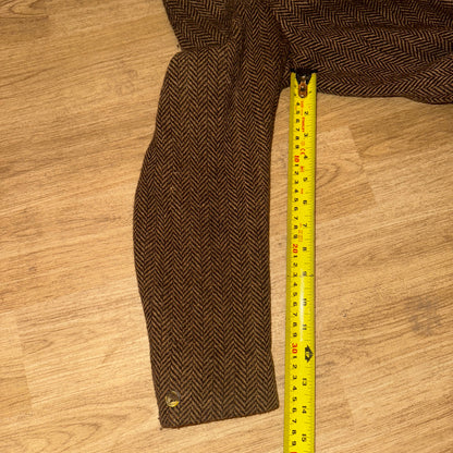 Saddlecraft Brown Wool Tweed Maids 34” Show Jacket #711 Hacking Hunting