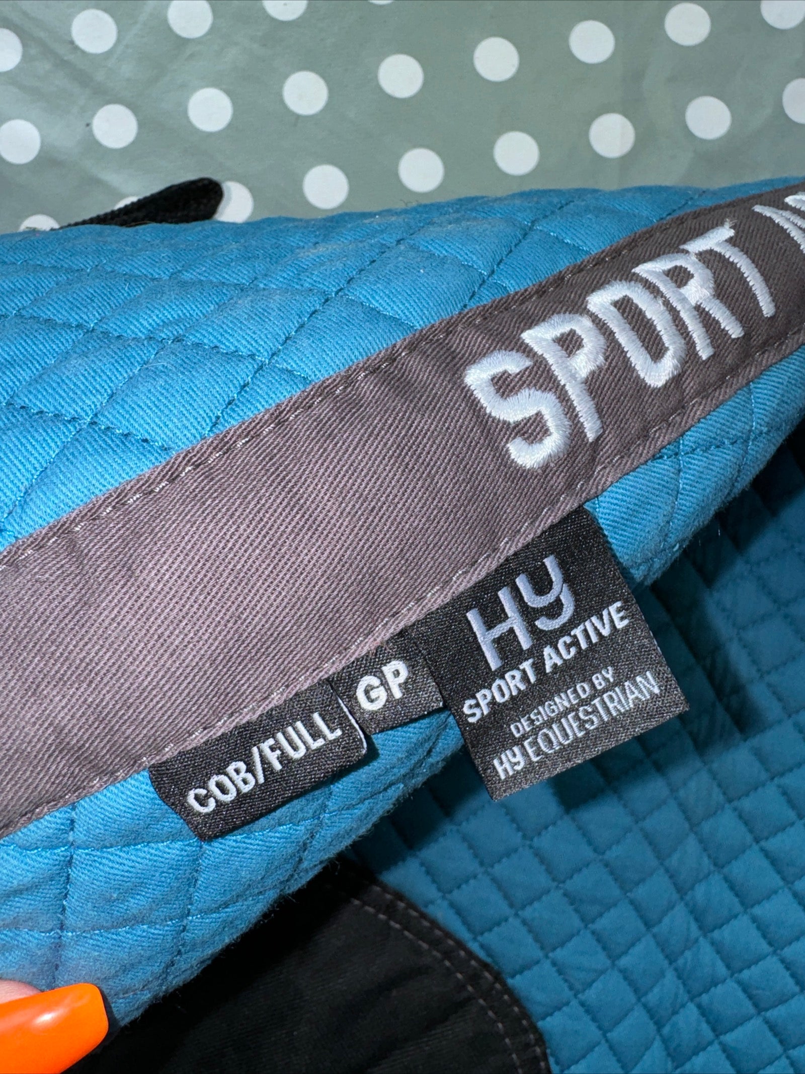 Hy Sport Size Cob To Full Blue Saddle Pad