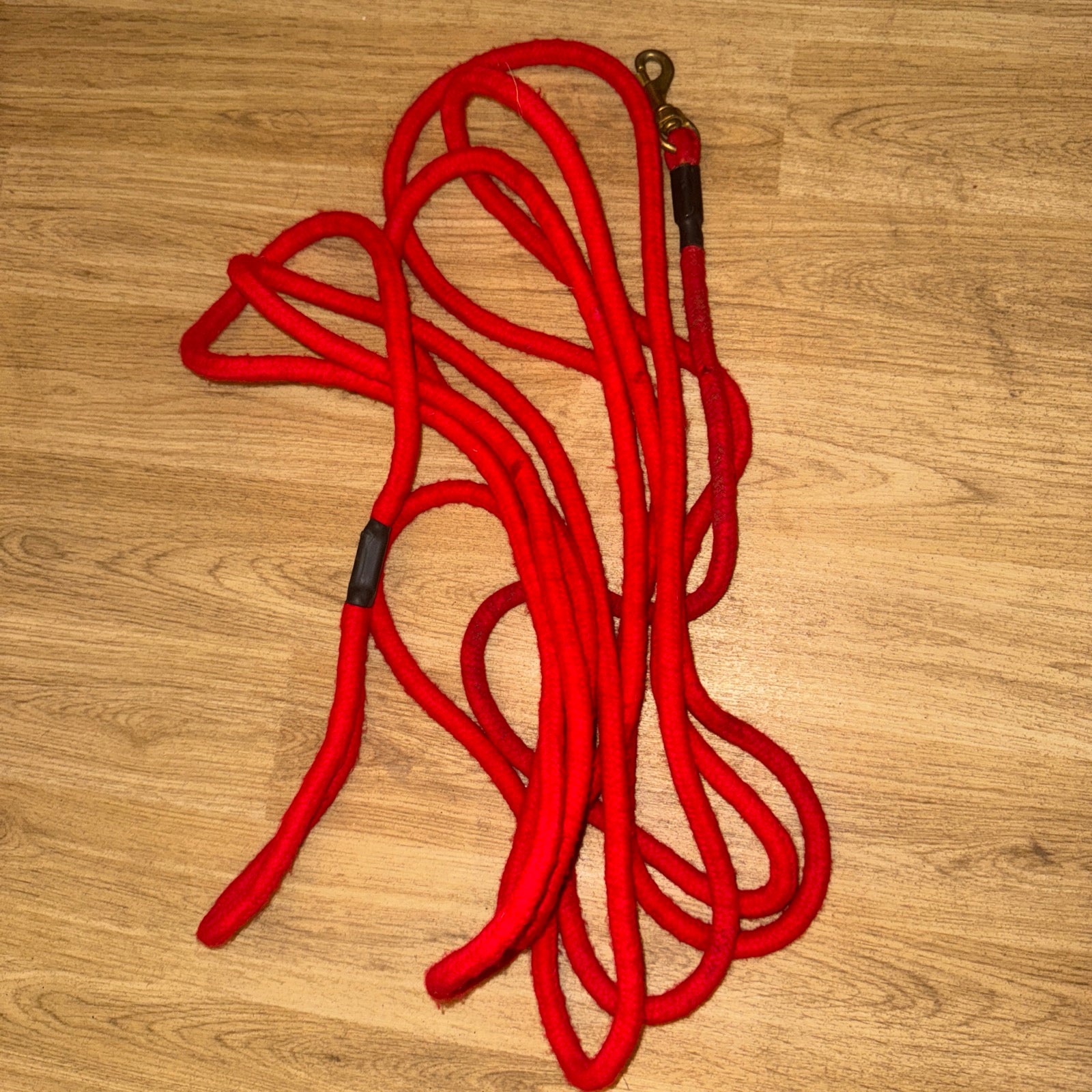 Red Natural Horsemanship Rope Line - Lunge Line