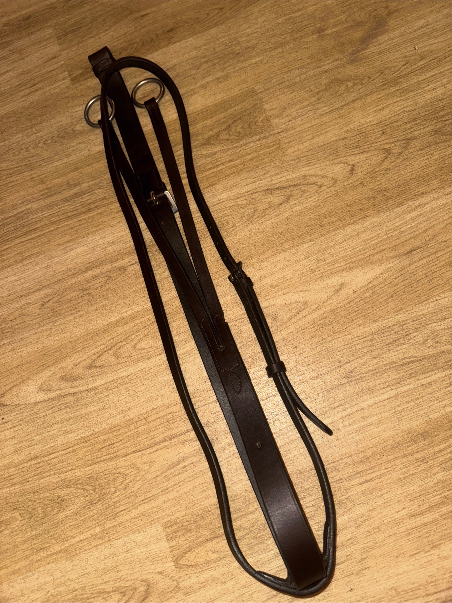 English Leather Cob Brown Running Martingale #38