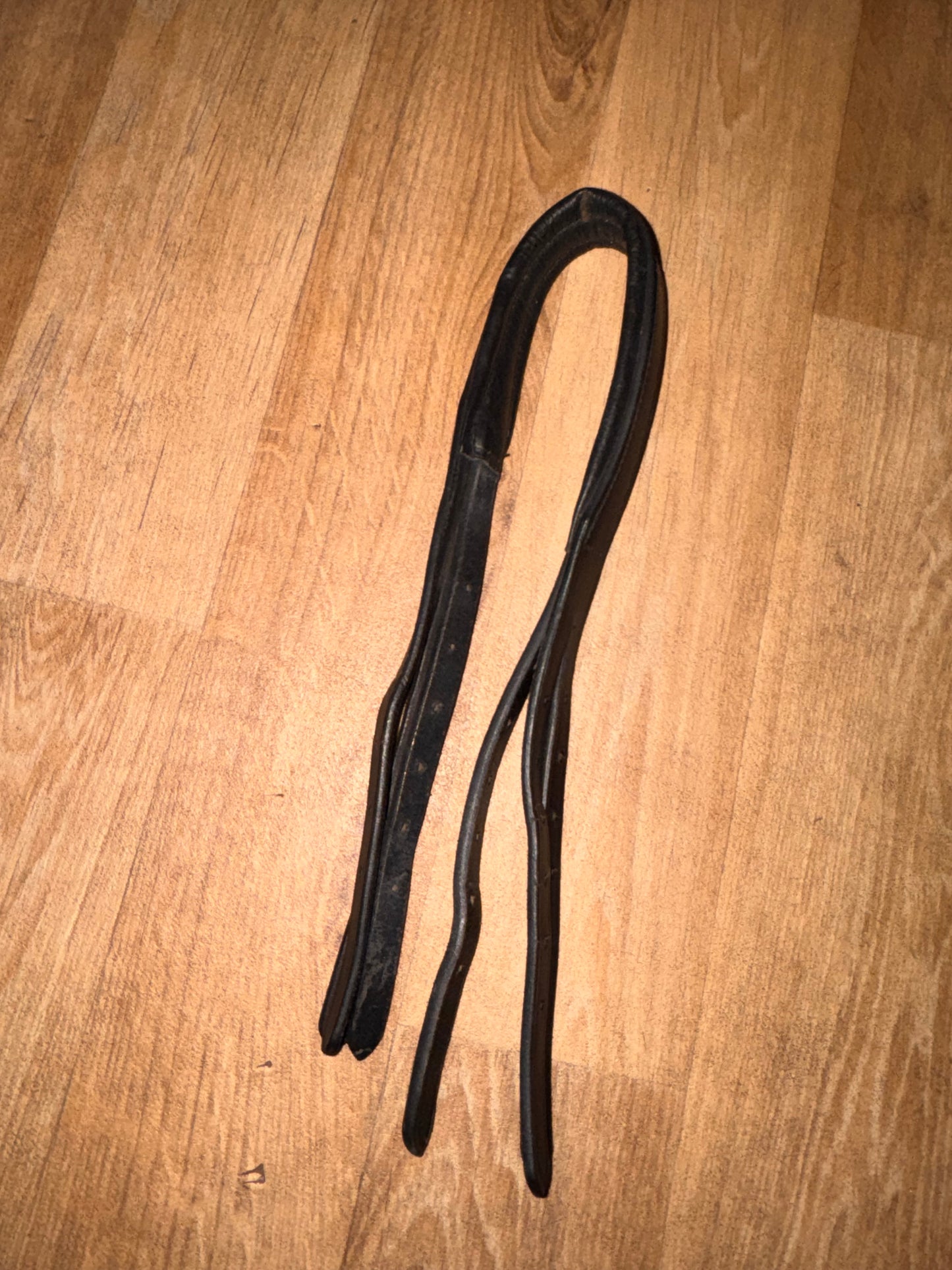 M & L Equine Comfort Padded Headpiece | Monocrown Black Leather | Pony Size #2