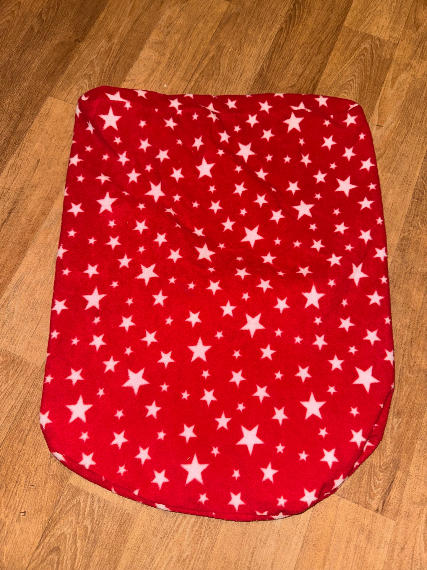 Dreamchaser Red Fleece Stars Show Tweed Jacket Protective Cover - Childs Size