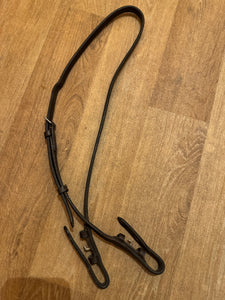Brown Leather Slip Headpiece - Turns Snaffle Bridle Into A Double