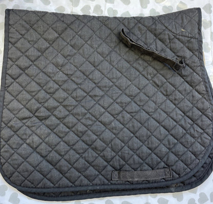 Rhinegold Black Cob Saddle Pad