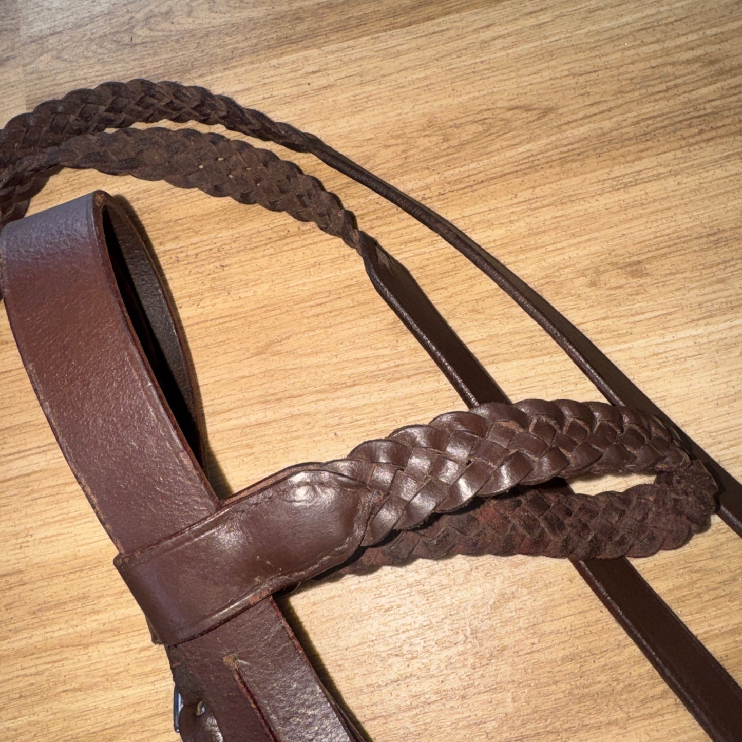 Plaited Hunter Size Full Bride & Plaited Reins  #133