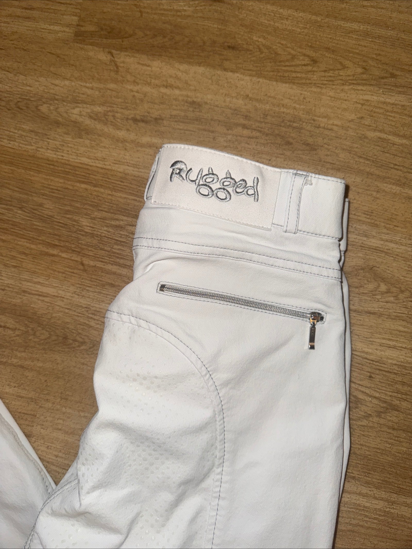 Rugged White Silicone Grip Breeches 26” - COMPETITION RRP £79.99