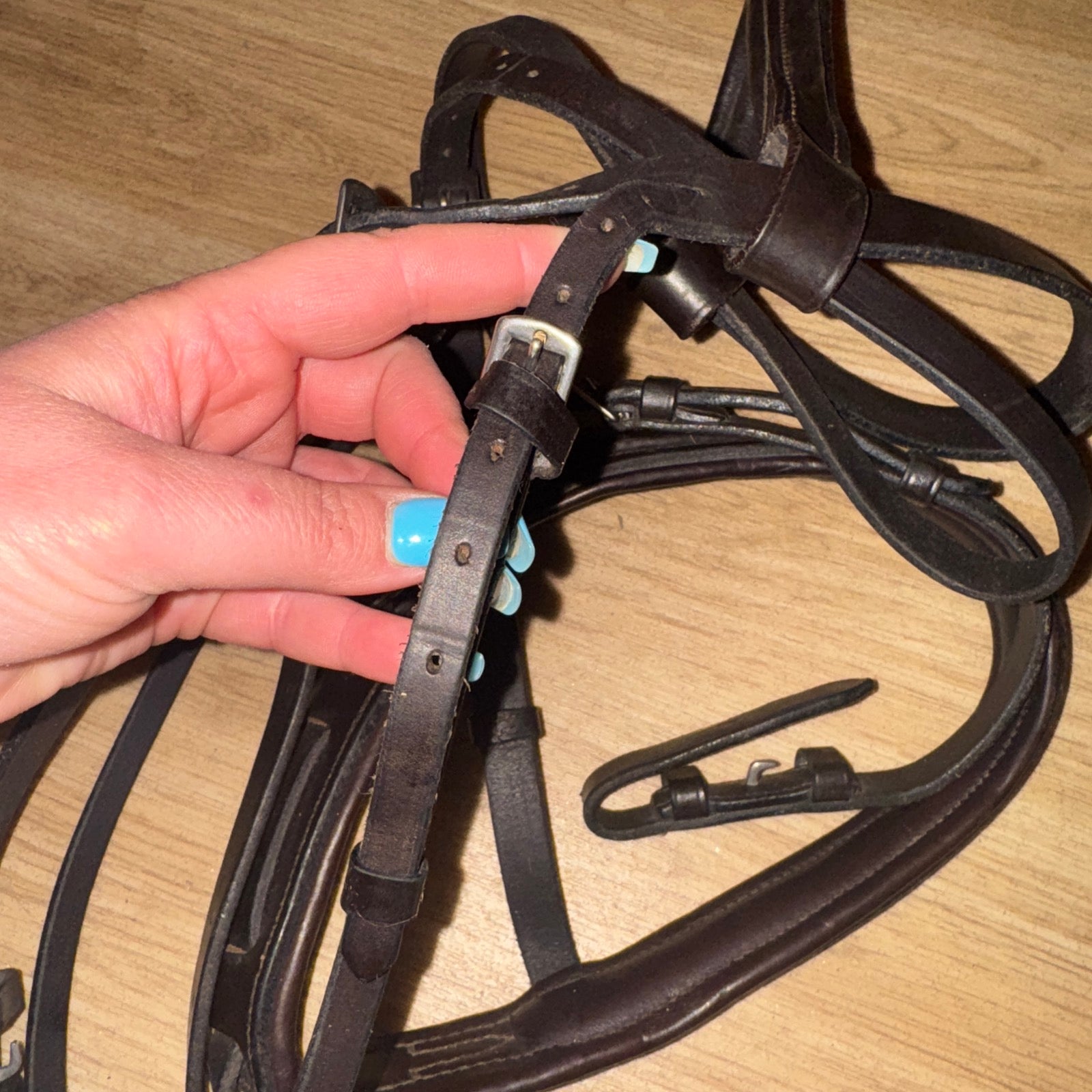 Brown Full Size English Leather Bridle - Free Post #2002