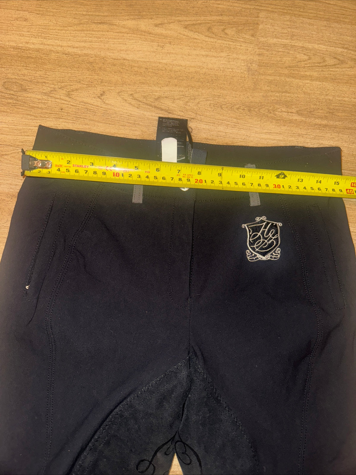 Horze Black Scroll Suede Seat 30” Breeches