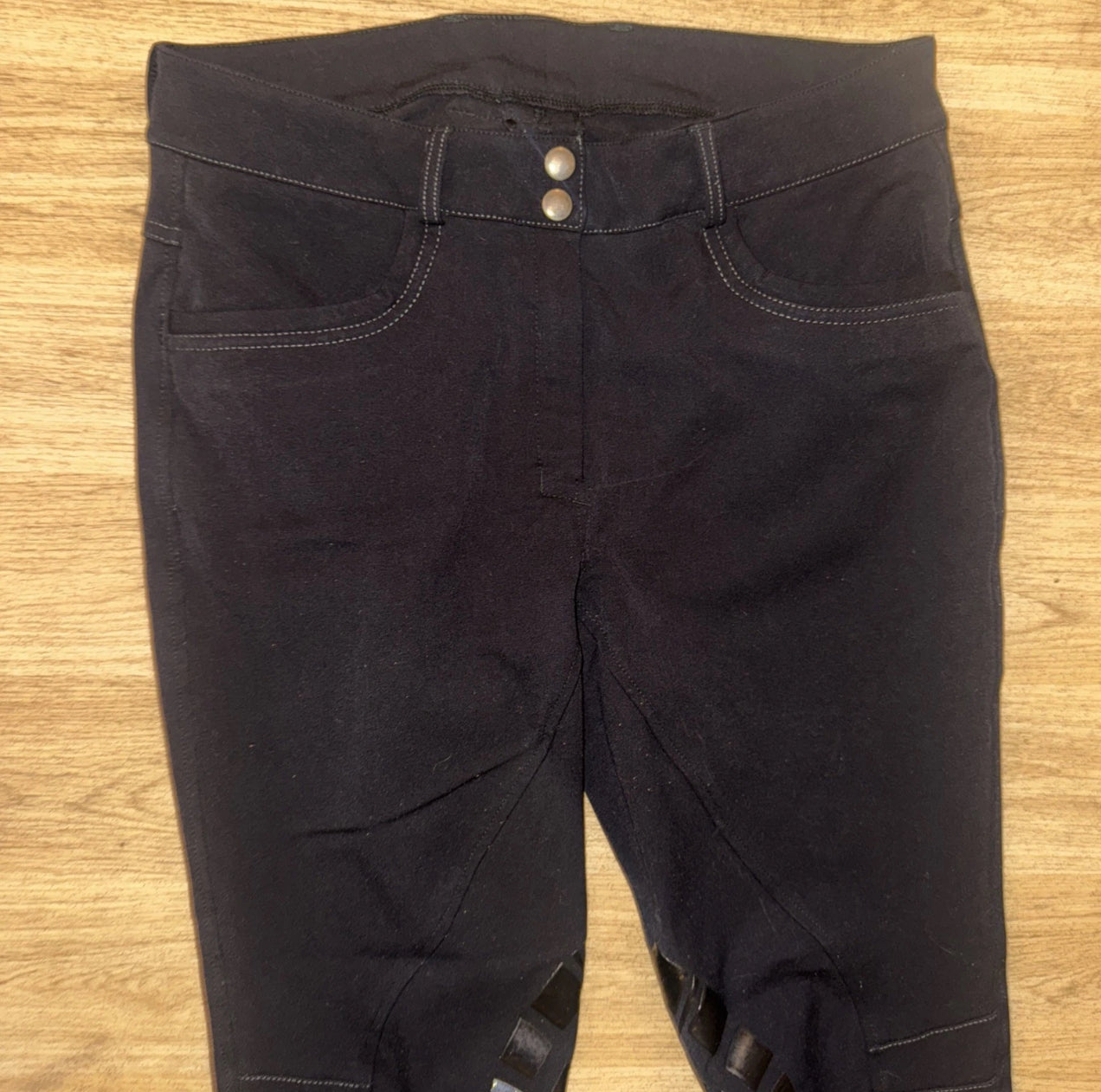 Just Togs Black Silicone Knee Breeches - Ladies 12
