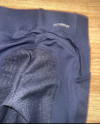 Whitaker Navy Ladies Size Small Silicone Seat Riding Tights