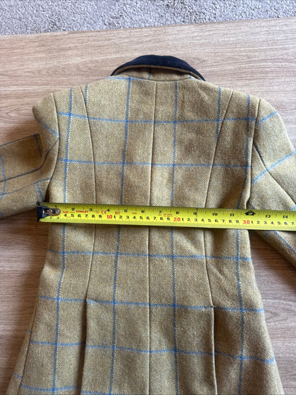Sherwood Forest Green Tweed Show Jacket | Junior 26” Wool Nylon #13