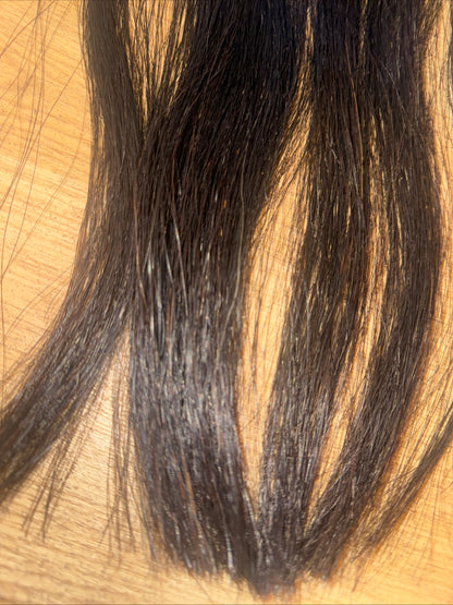 Sew In Black Mane Extension - Cover Bald Patches On The Mane - Horse Pony