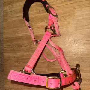 Km Elite Pink FULL Headcollar & Leadrope - Free Postage