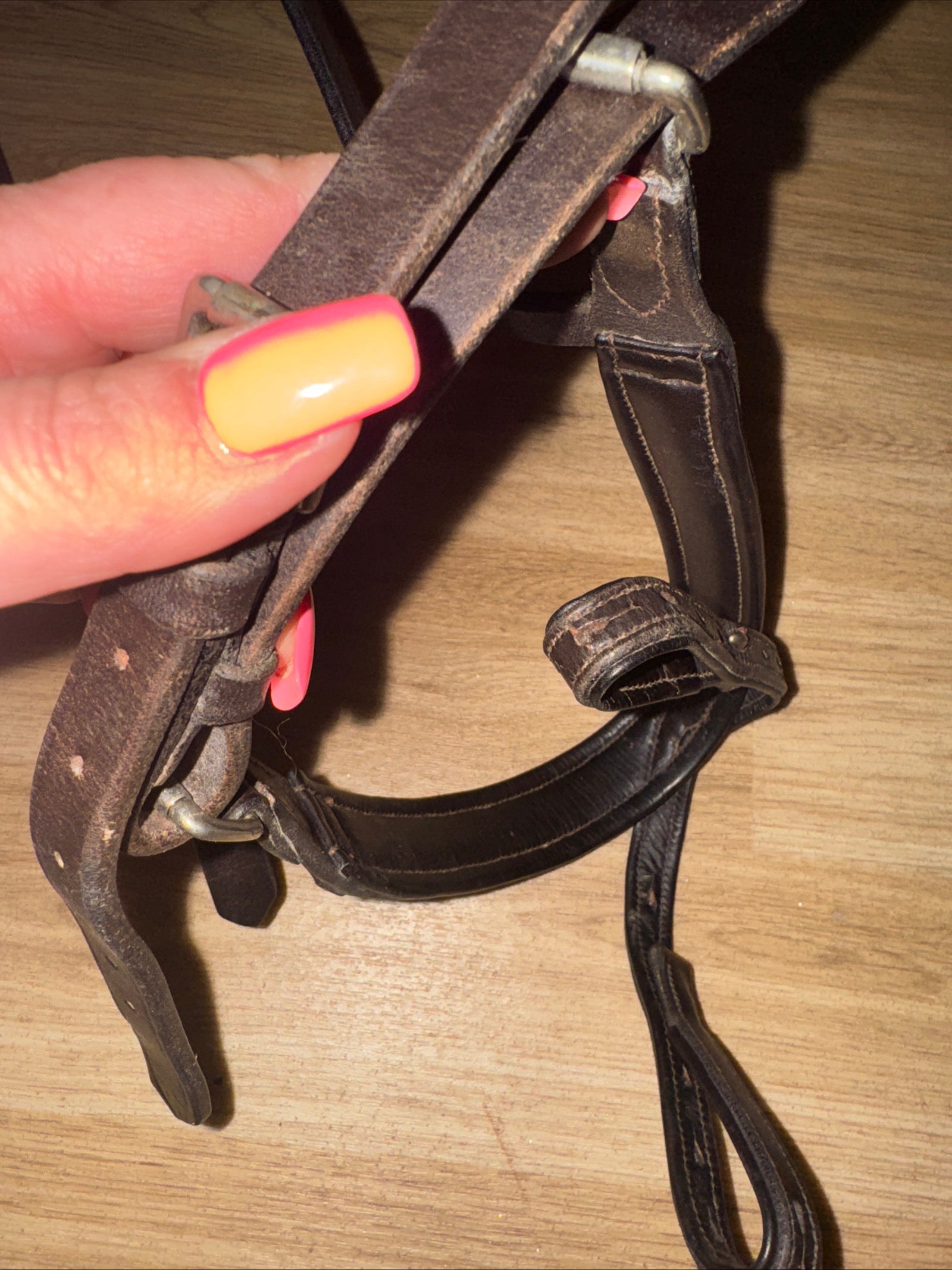 Full Size ENGLISH Brown Worcester Noseband - Free Post