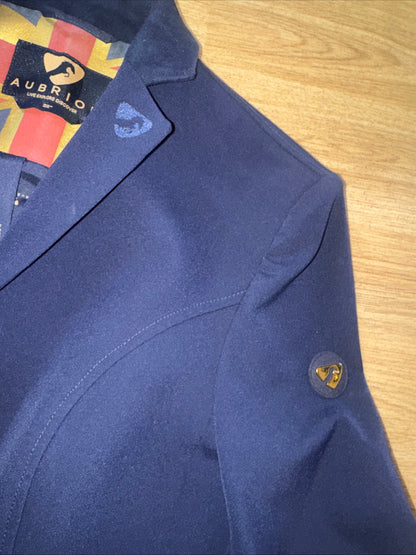 Shires Aubrion Navy Show Jacket Ladies Size 32”  #74