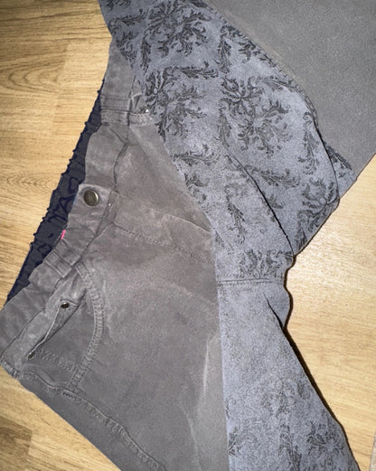 Hac Tac Scroll Seat Grey Breeches 28” 30”