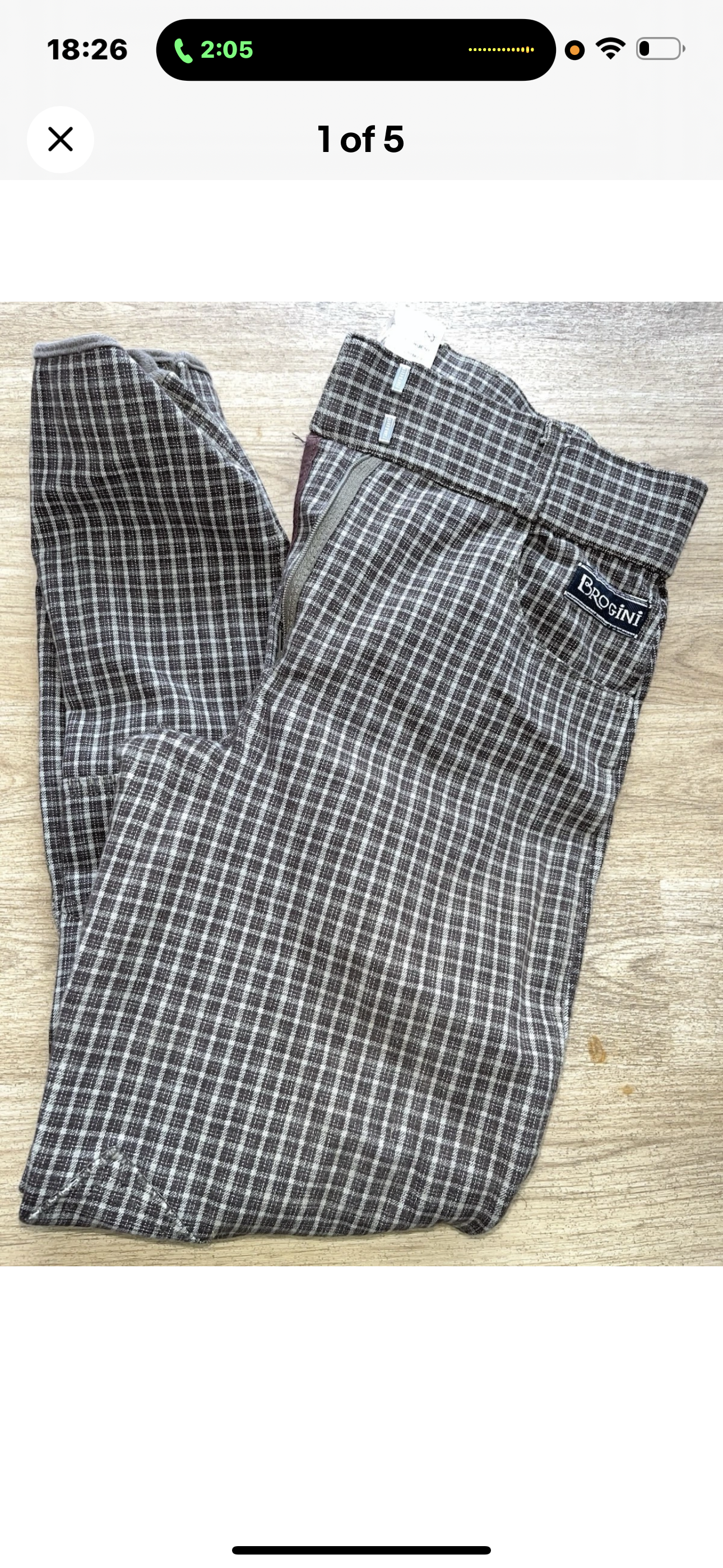 Brogini Ladies 28” Waist Check Breeches