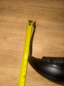 Black Wide Padded Cavason Noseband - MONOCROWN - Double Buckle FULL #5000