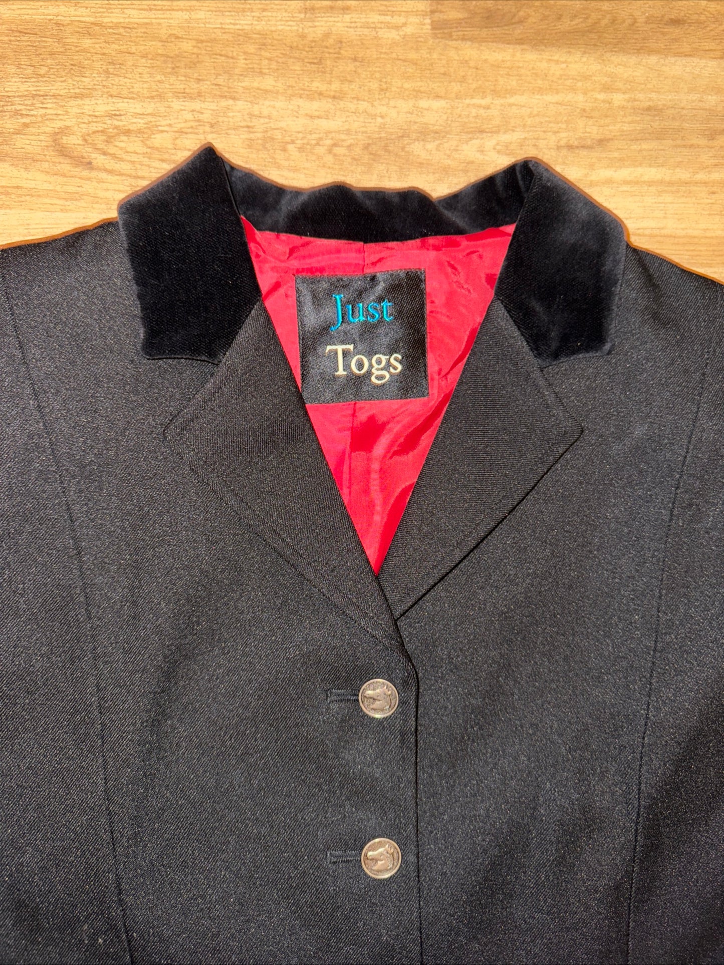 Just Togs Ladies Size 16 Black Show Jacket #30