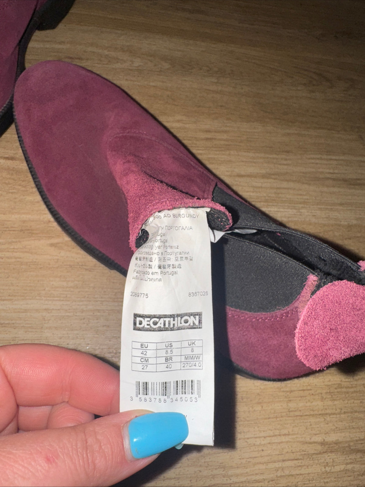 Decathlon Burgandy Suede Dress Jodphur Boots 8