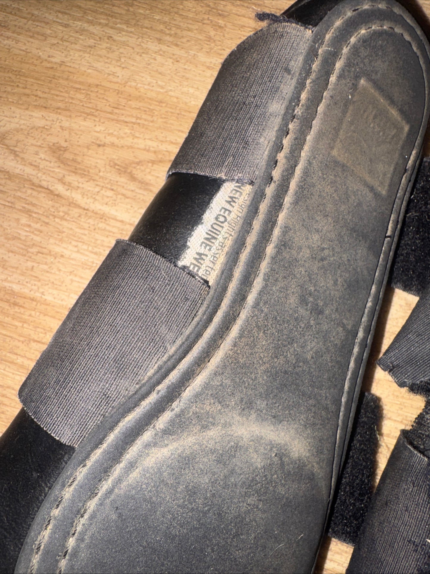 New Equine Wear Size Small Black Brushing Boots N.E.W
