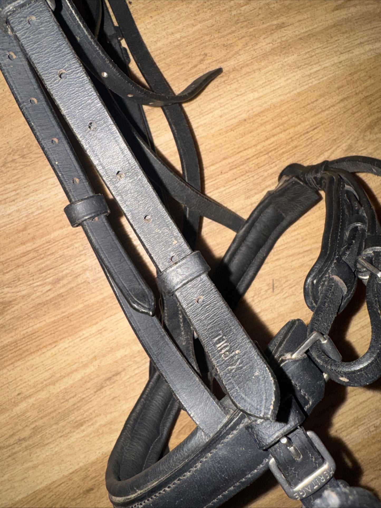 Heritage Black Leather Horse Bridle – Comfort Headpiece – XF Extra Full
#88
