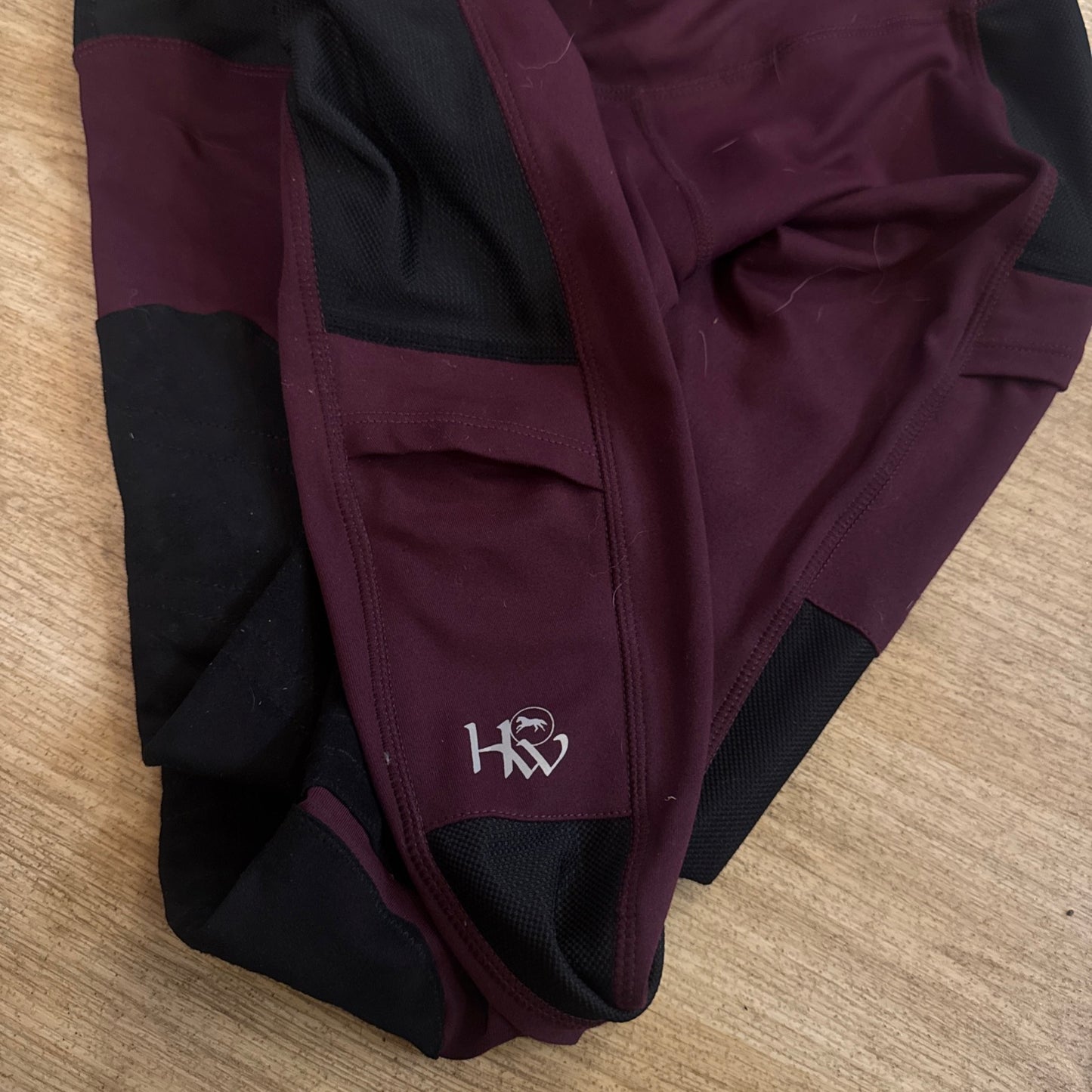 Horseware Burgandy Plum Ladies Size Medium Riding Tights