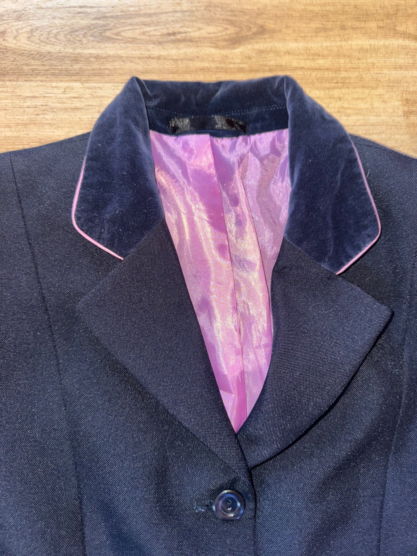 Sherwood Forest Navy Ladies Size 12 Show Jacket #555 Second Hand Horse Riding