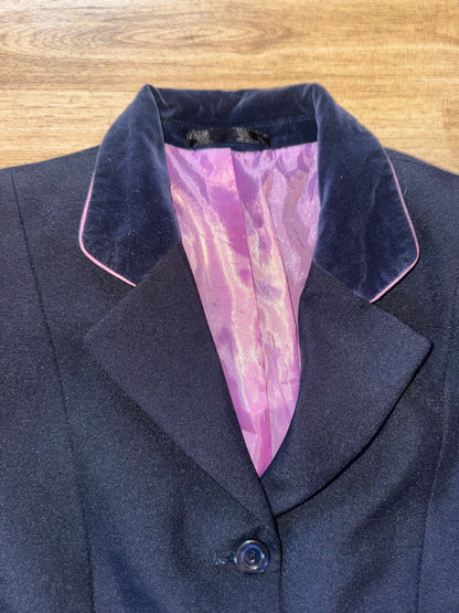Sherwood Forest Navy Ladies Size 12 Show Jacket #555 Second Hand Horse Riding