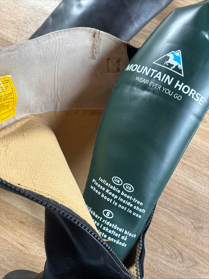 Mountain Horse Size 6.5 Long Riding Boots Short Wide Calf | Second Hand Rider