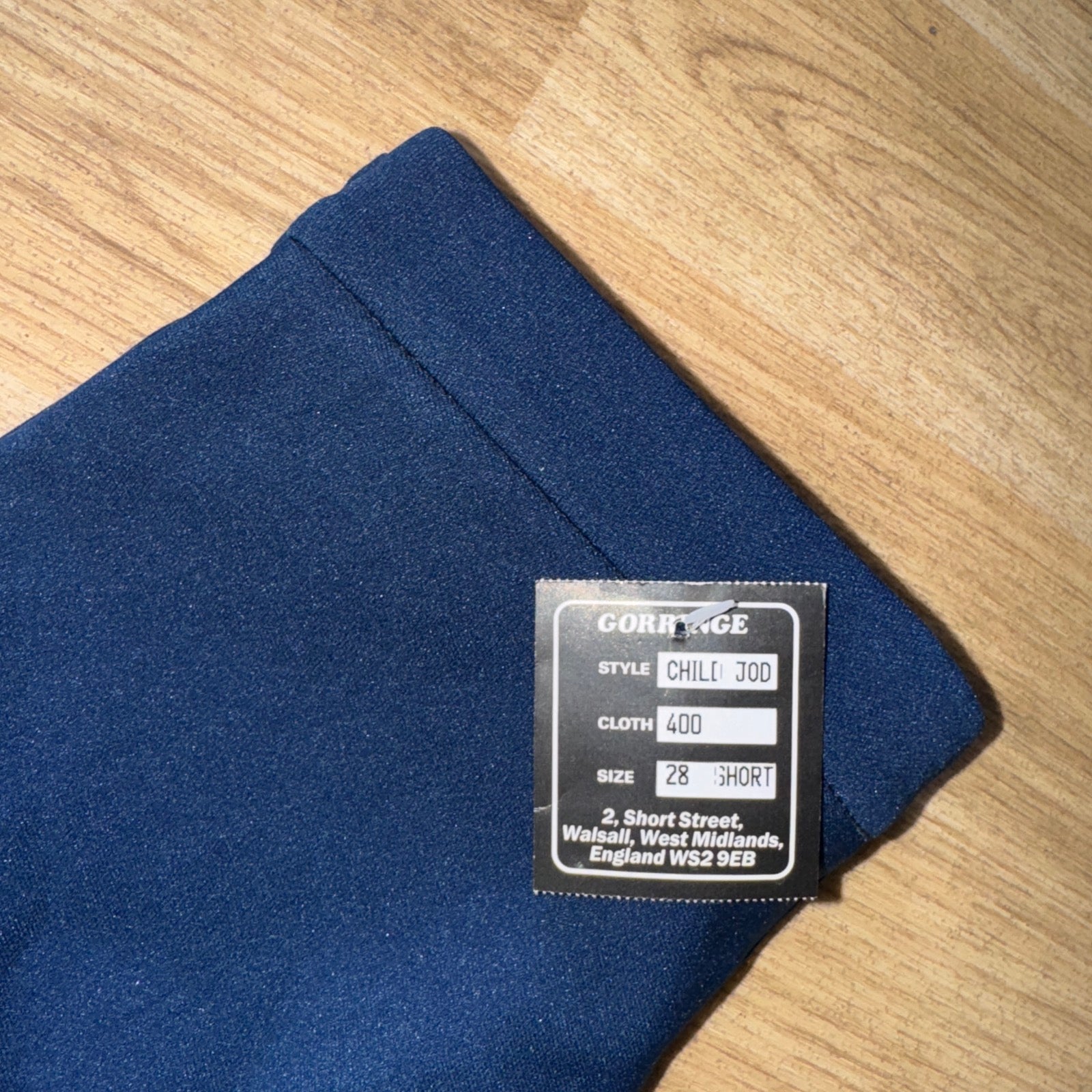 Gorringe 400 Navy Lightweight Jodphurs - Childs 28” Short Leg NEW