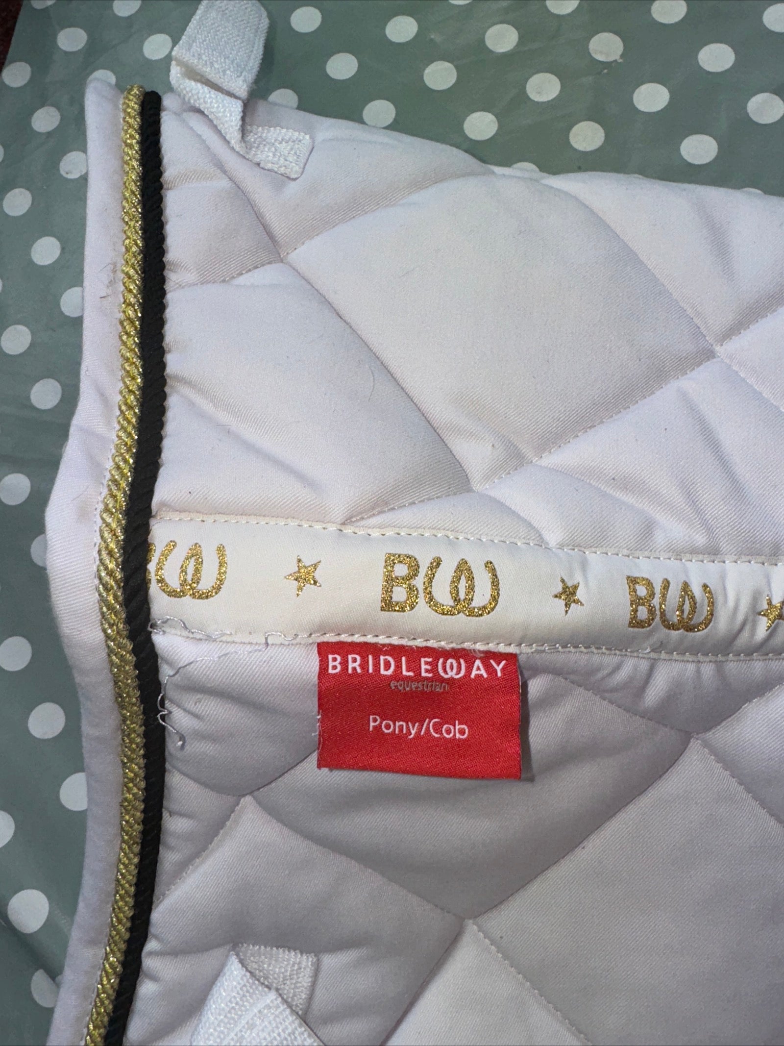 Bridleway Pony/cob White Saddle Pad