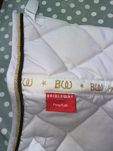 Bridleway Pony/cob White Saddle Pad