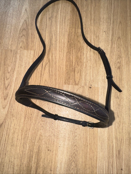 Havana Fancy Stitch Fine Noseband - Show - Cob #888