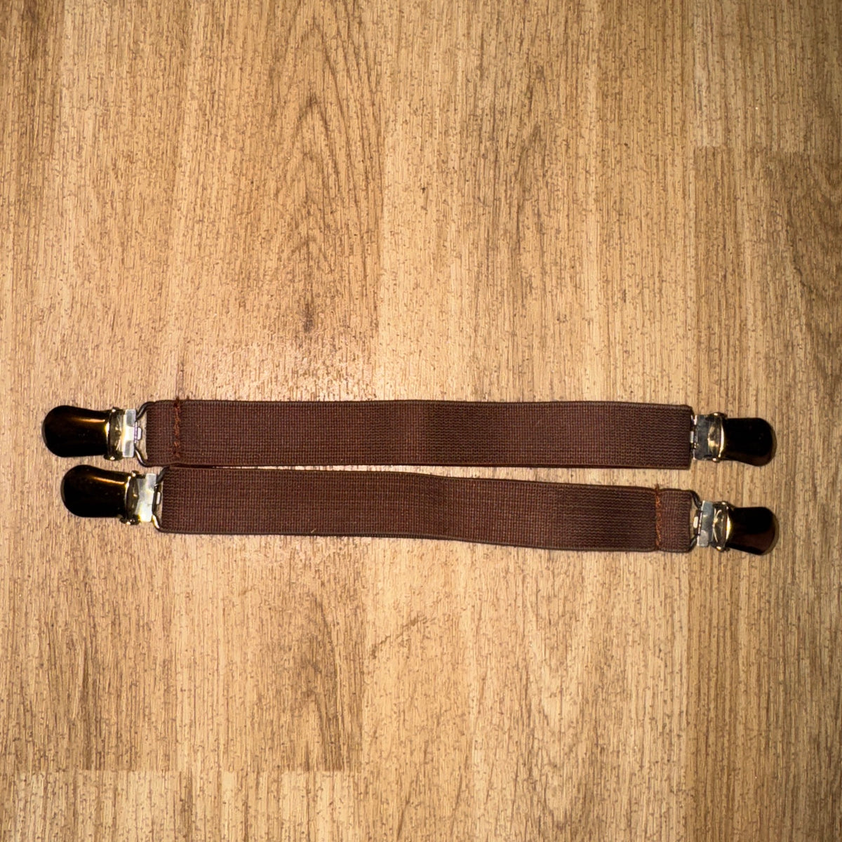 Brown Elasticated Jodphur Boot Clips - Free Post