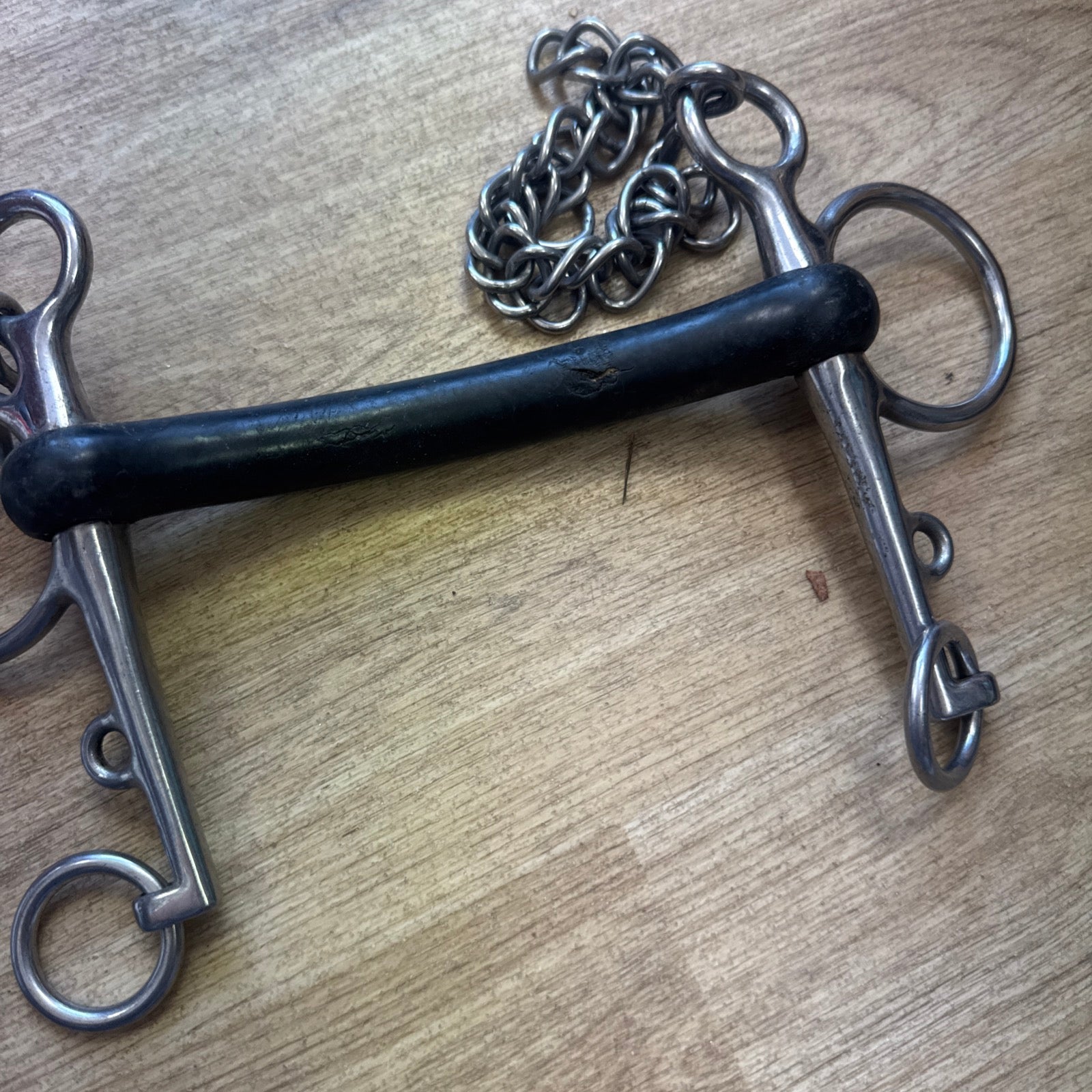 5.5” Rubber Pelham And Curb Chain