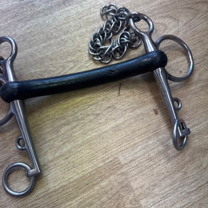 5.5” Rubber Pelham And Curb Chain
