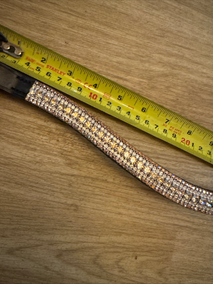 Pearly Ponies 16” Silver & Rose Gold Diamanté Browband