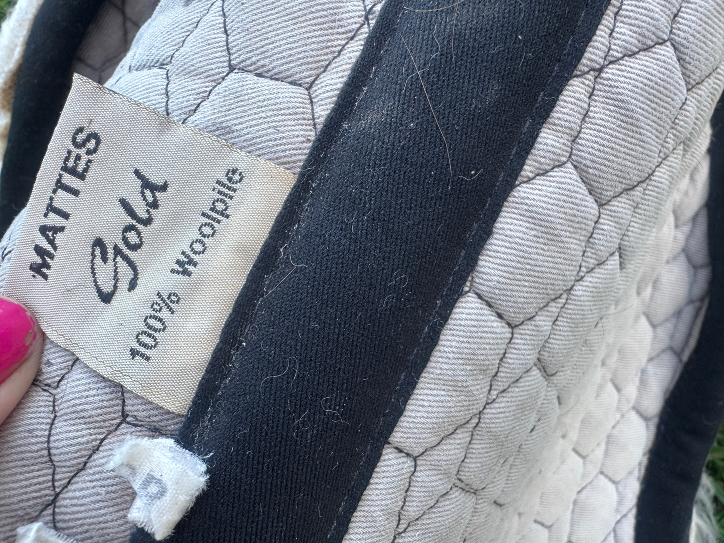 Mattes Gold Wool Lined Numnah - Full - Dressage Cut