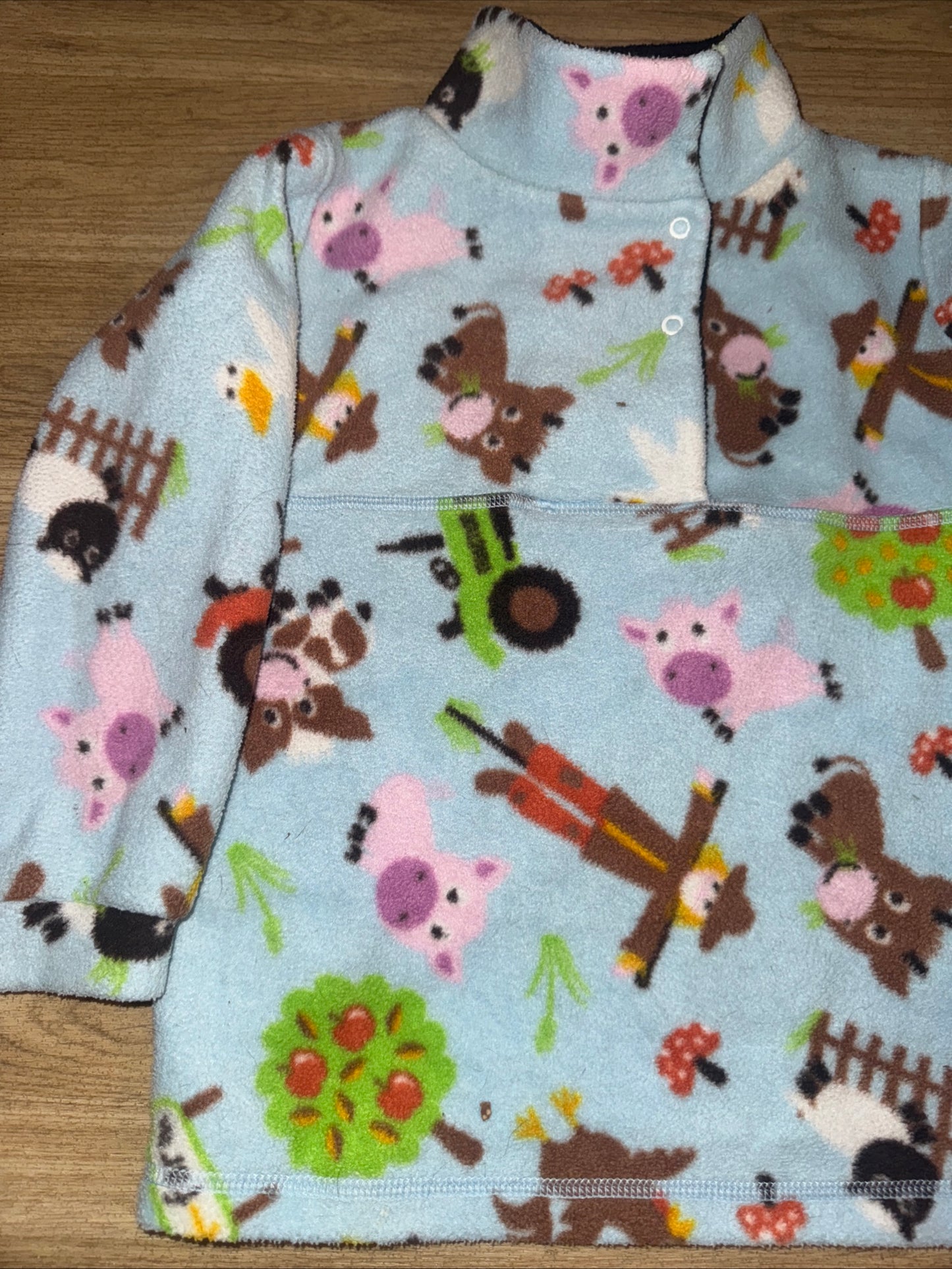 Equetech Girls 6 Yrs Farmer Equestrian Style Fleece Jumper
