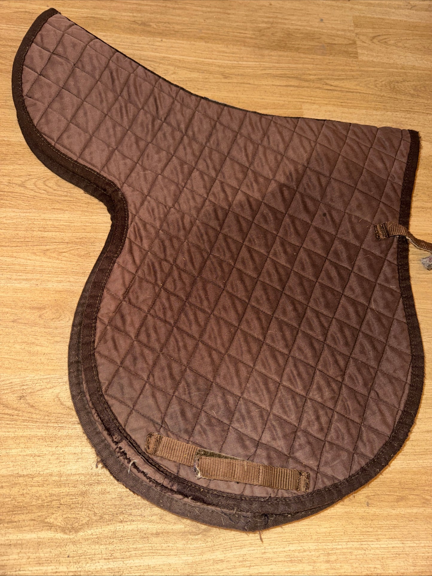 Nuumed Brown Quilted Numnah Like Saddle Pad | Size Large