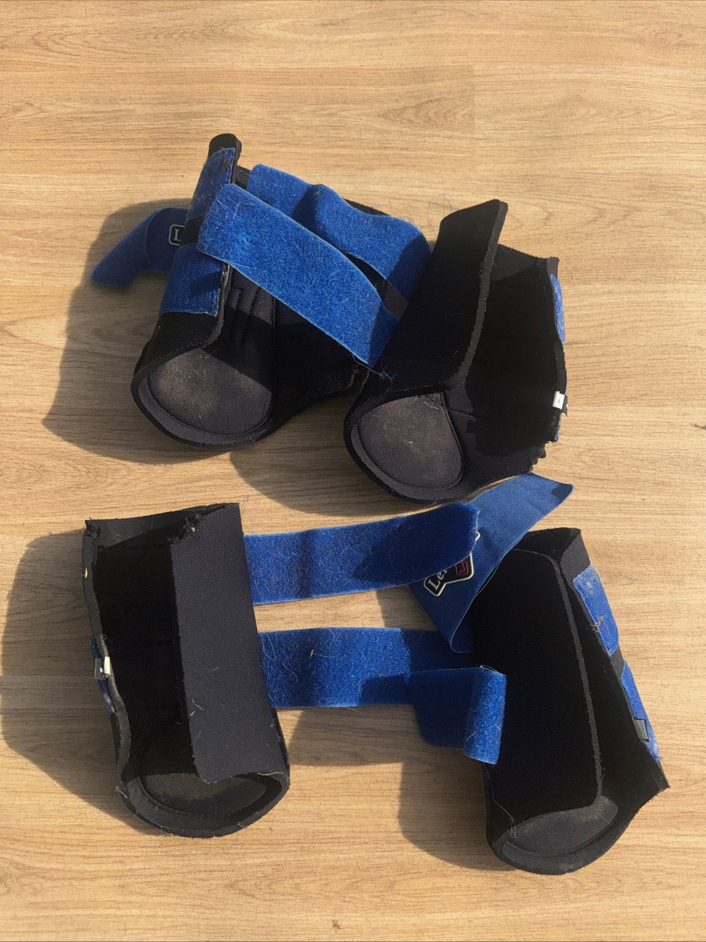 Lemieux Benneton Blue Size Small Brushing Boots X 4 Second Hand Pony Horse Tack
