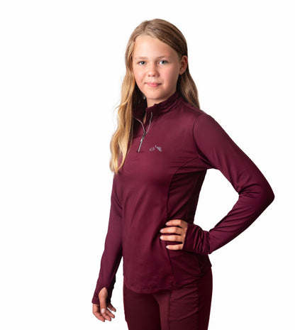 GALLOP Long Sleeve Zipped Neck Base Layer