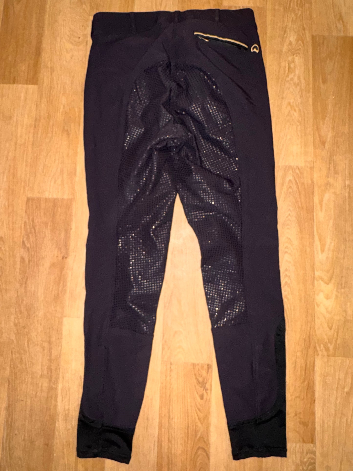 Agaso Black Full Gel Seat Breeches |  Ladies 30” Waist Regular