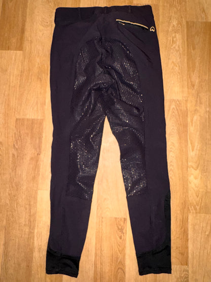 Agaso Black Full Gel Seat Breeches |  Ladies 30” Waist Regular