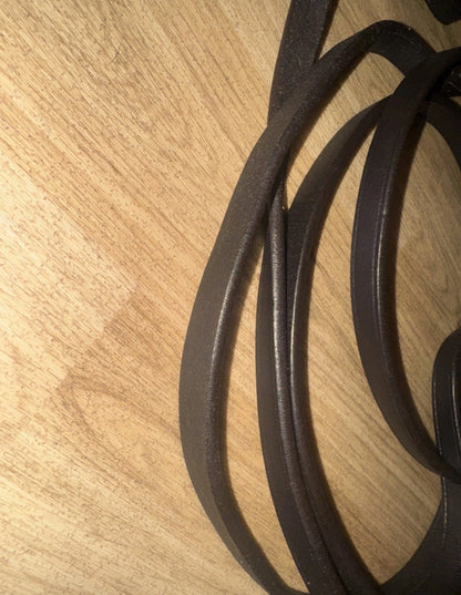 Brown Full Size Plain Show Reins #18