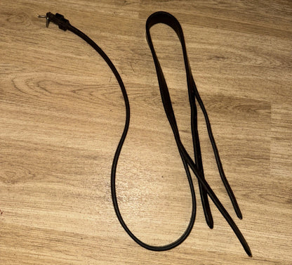 Ascot Black Pony Size Headpiece - Bridle Spare #362
