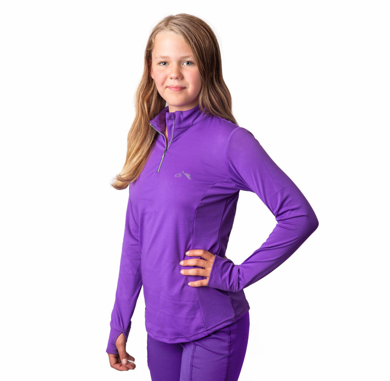 GALLOP Long Sleeve Zipped Neck Base Layer